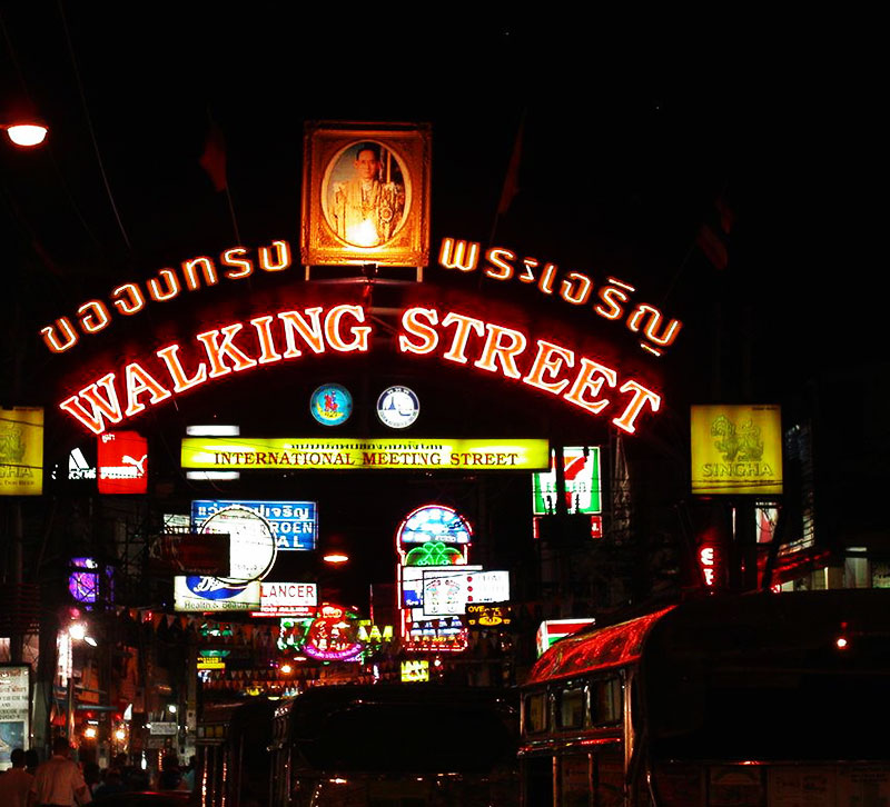 Walking Street Pattaya; Pattaya; Thailand; uasatish;