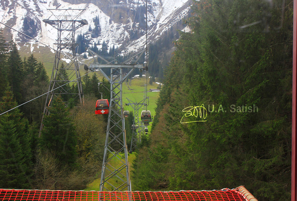  Mount Titlis; Switzerland; mountain; glacier; snow; cable car; uasatish; https://uasatish.com; Engelberg;