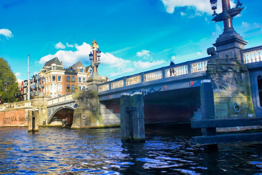 Blauwbrug; Blue Bridge; Amsterdam; Netherlands; uasatish;  