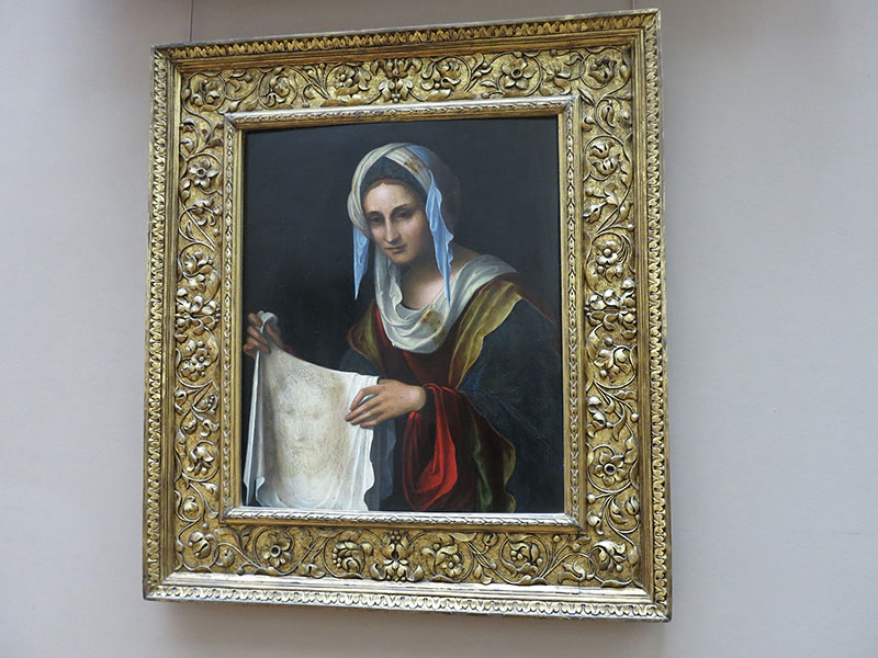 Saint Veronica; Louvre Museum; painting; France; indoor; uasatish; https://uasatish.com;