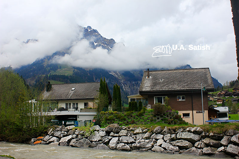 Mount Titlis; Engelberg; Switzerland; mountain; clouds; cabins; outdoor; uasatish;