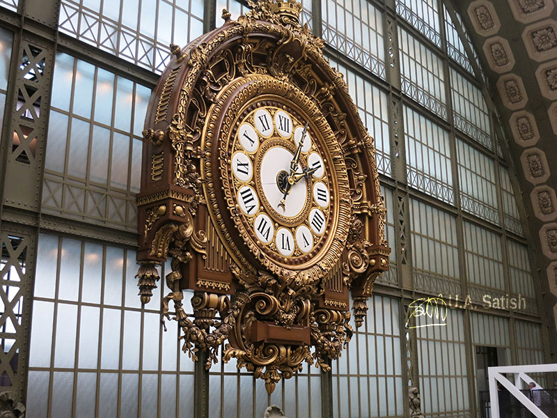Clock; Museum d'Orsay; indoor; Paris; France; museum; uasatish; https://uasatish.com;