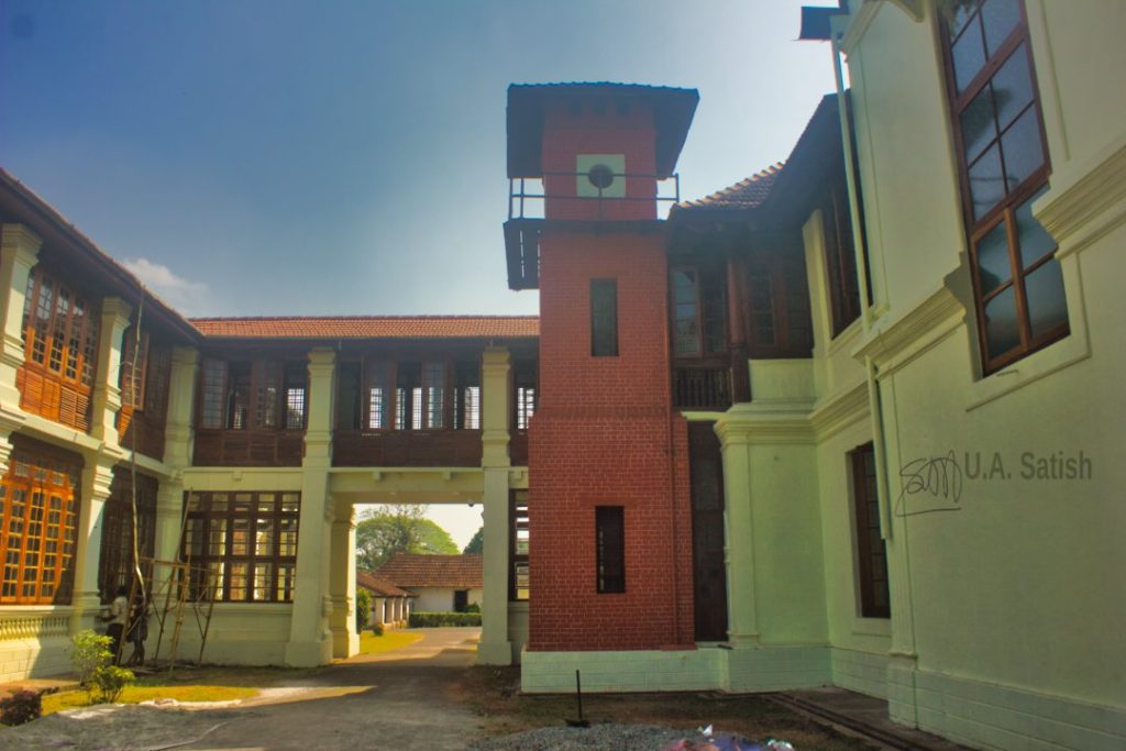 Tower for Lift by side of Main Building; Hill Palace Museum; uasatish; Tripunithra; Kerala; India;