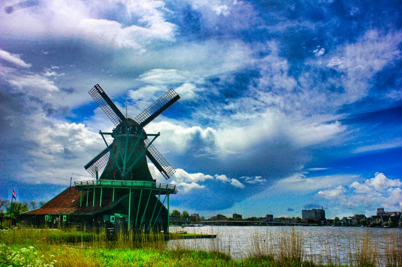 windmill; Holland; Europe;travel blog; uasatish; Zaanse Schans;