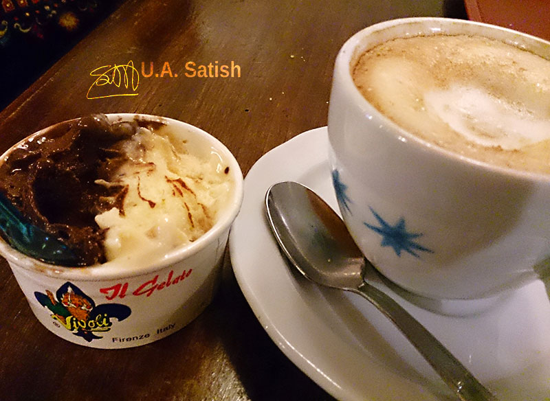 Cappucino; Gelato; Florence; Italy; uasatish; indoor; General Observations on Italy