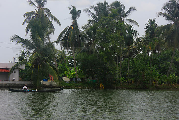 Alappuzha; Kuttanad; Kerala; Kayal; travel; outdoor; uasatish; India; outdoor; trees; building; boat;