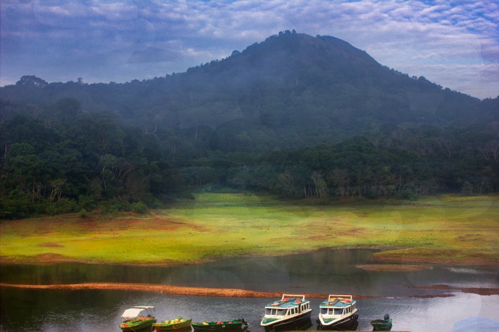 Boats on Periyar Lake; Thekkady; Kerala; uasatish;
