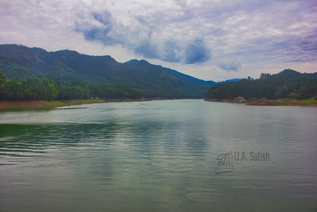 Mattupetty Lake; Kerala; uasatish; mountains; clouds; water;