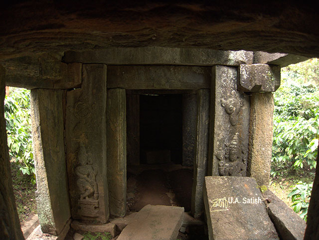Jain temple; ruins; Wayanad; Kerala; India; granite carvings; uasatish; Punchavayal;