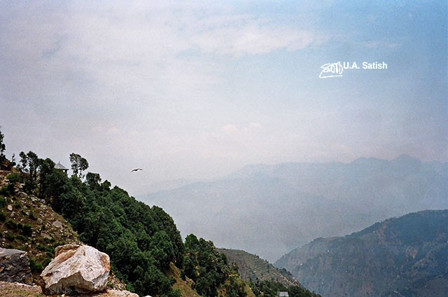 Dallhousie; Himachal Pradesh; India; nature; outdoor; travel; sky; bird; rock; clouds; uasatish;