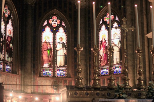 Basilica di Santa Maria Sopra Minerva; Rome; Italy; church; architecture; travel; uasatish; stained glass windows;