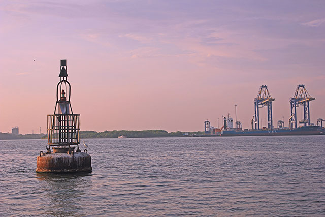 Kochi Harbour; Kochi; Kerala; India; travel; buoy; outdoor; uasatish;