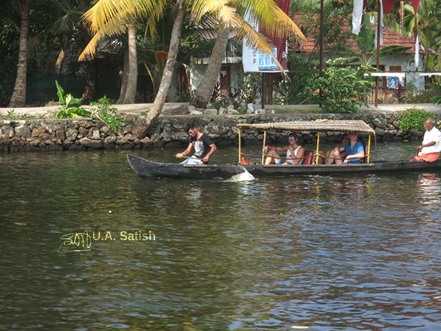 Houseboat; Alapuzha; Kerala; India; lake; water; sky; outdoor; uasatish; tourists; trees; Alappuzha Houseboat Cruise;