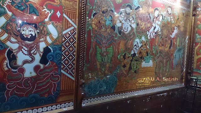 Ambalapuzha; Sree Krishna Temple; Kerala; India; outdoor; uasatish; murals; wall paintings;