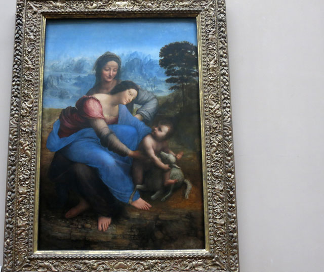 Painting; Leonardo da Vinci; Paris; France; Virgin and Child with St. Anne; uasatish;