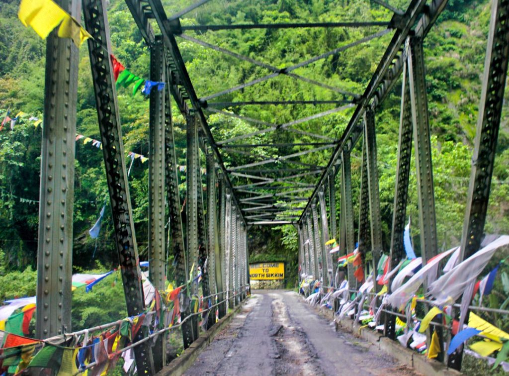 Bridge in North Sikkim; By Road to Lachung from Gantok; usatish;