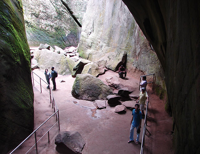 Edakkal Caves; Kerala; India; Wayanad; rocks;