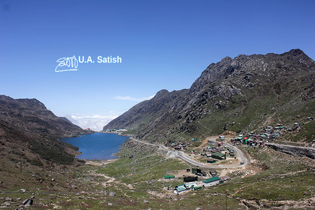 Changu Lake; East Sikkim; India; lake; hills; sky; clouds; uasatish; blue;