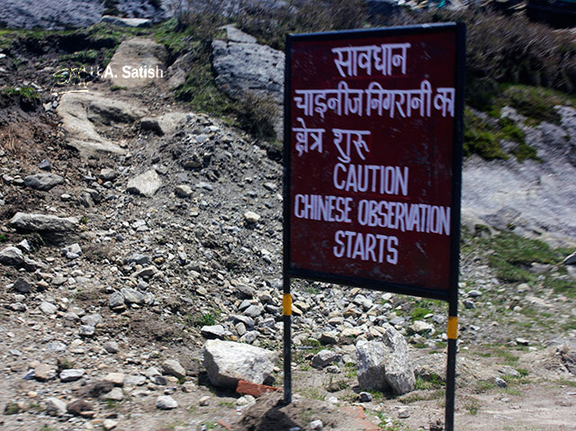 Gangtok-Nathula Road; Sikkim; India; sign; uasatish; Nathu La Pass;