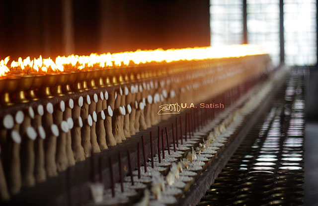 Pemayangtse Monastery; Pelling; Sikkim; India; butter lamp; uasatish;