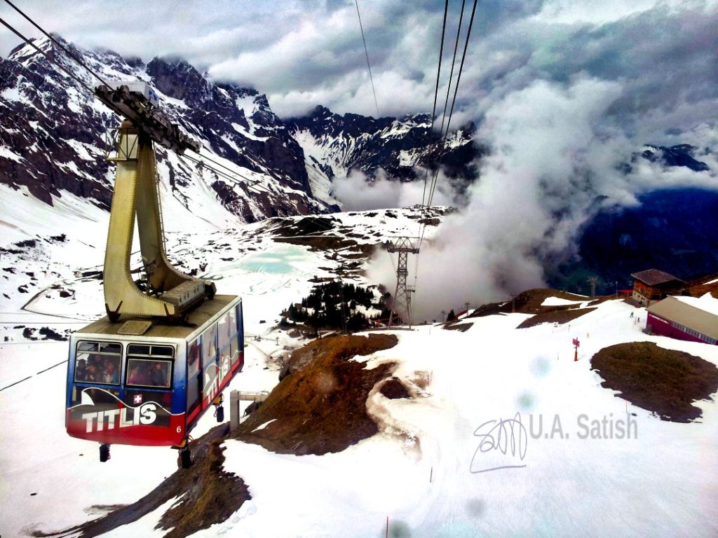 Cable Car in Mount Titlis; Switzerland; uasatish;