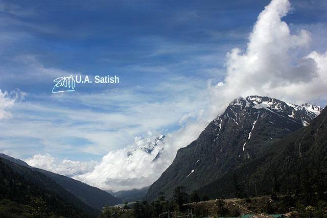 Sikkim; India; Zero Point; mountains; sky; clouds; uasatish;