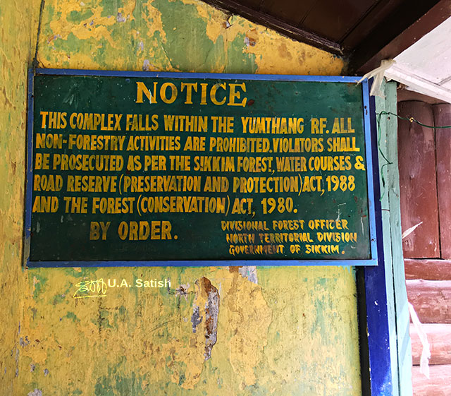 Yumthang, Sikkim, India, Sign Board, uasatish,