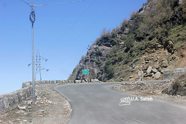 Sikkim; India; road; sky; rocks; uasatish; Gangtok to Changu Lake;