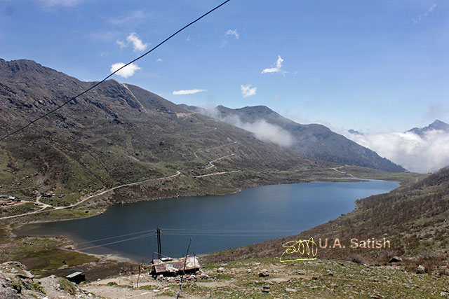 Sikkim; India; Kupup; lake; Kupup Lake; Elephant Lake; sky; mountain; clouds; uasatish;