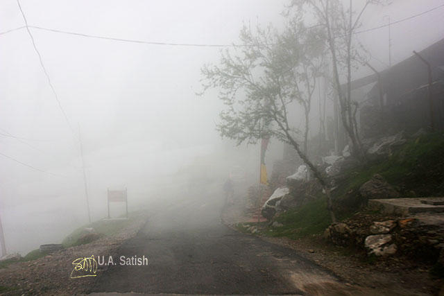 Sikkim; India; road; fog; uasatish;