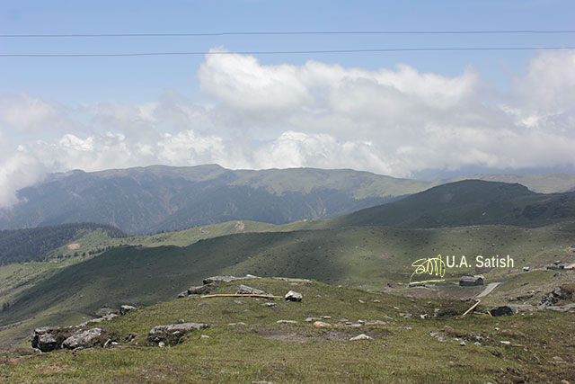 Sikkim; India; hills; rocks; clouds; uasatish;