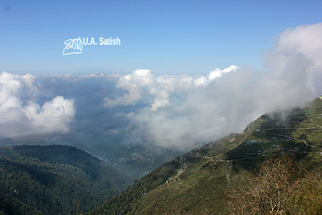 Sikkim; India; mountains; clouds; sky; uasatish;