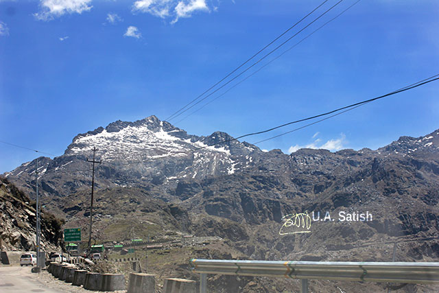 Sikkim; India; snow; mountains; sky; clouds; uasatish;