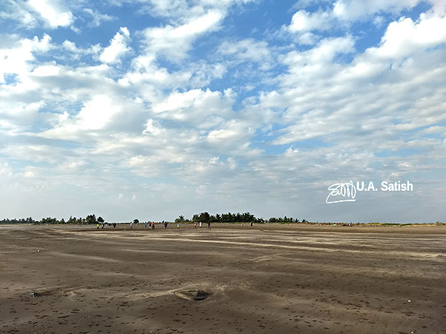 Rangaon Beach; beach; Vasai; India; sky; clouds; sand; uasatish;