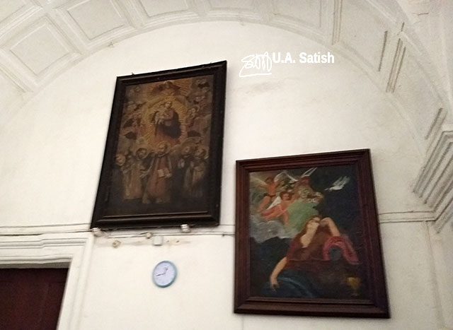 Basilica of Bom Jesus; church; India; paintings; wall; uasatish;