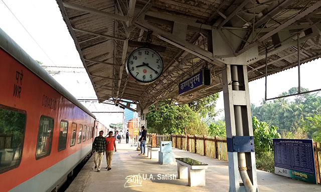 Train Travel; Mumbai to Kannur; Kannapuram station; uasatish; Kerala; India;