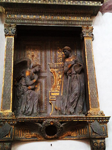 Donatello's Annunciation; Florence; Italy; uasatish;