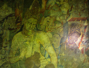 Ajanta Caves; India; Cave no 1; Bodhisattva-Padmapani; Maharashtra; uasatish; painting;