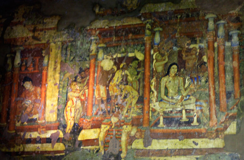 Ajanta Caves; India; painting; Maharashtra; Bodhisattva-Padmapani; uasatish; cave no 1;