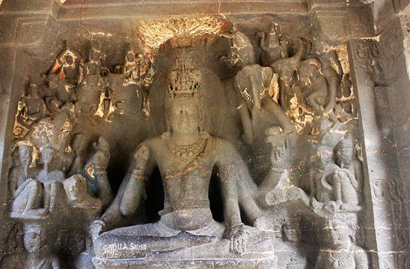 Kailas Temple; Ellora Caves; cave no. 16; rock cut caves; India; Maharashtra; temple; UNESCO heritage site; uasatish; Lord Shiva;