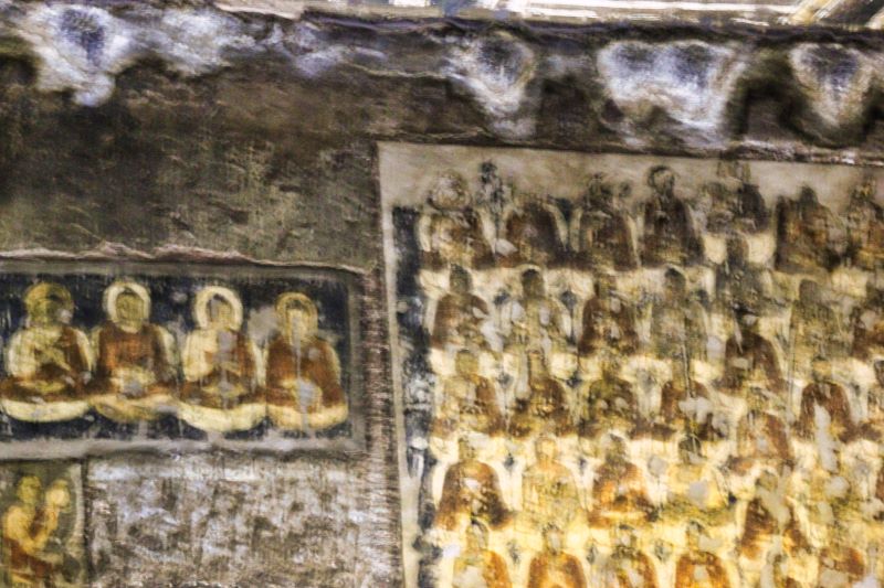 Ajanta Caves; Aurangabad; Ajanta Cave 2; cave paintings; uasatish; 