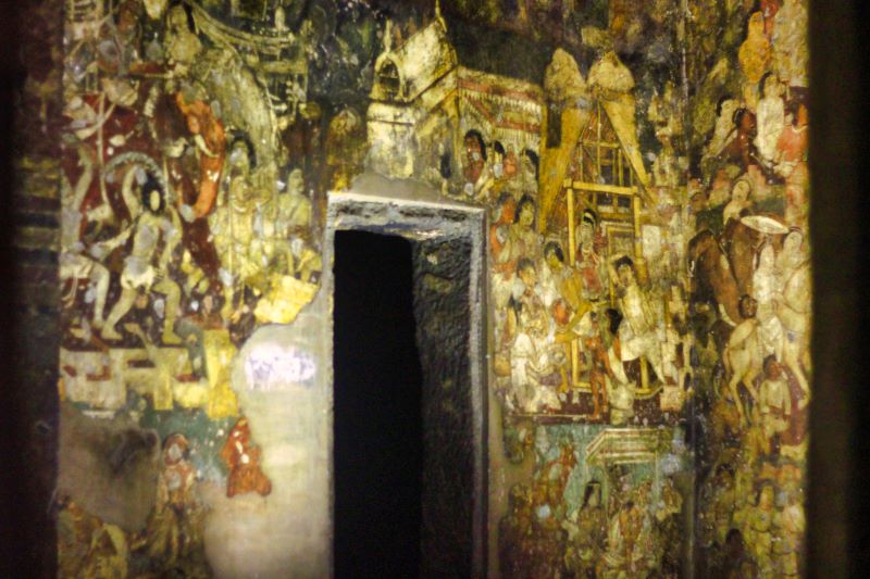 India; Arangabad; cave paintings; uasatish; 3 D paintings;