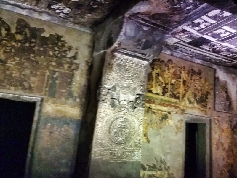 Ajanta Caves: Aurangabad; cave paintings; uasatish; India;
