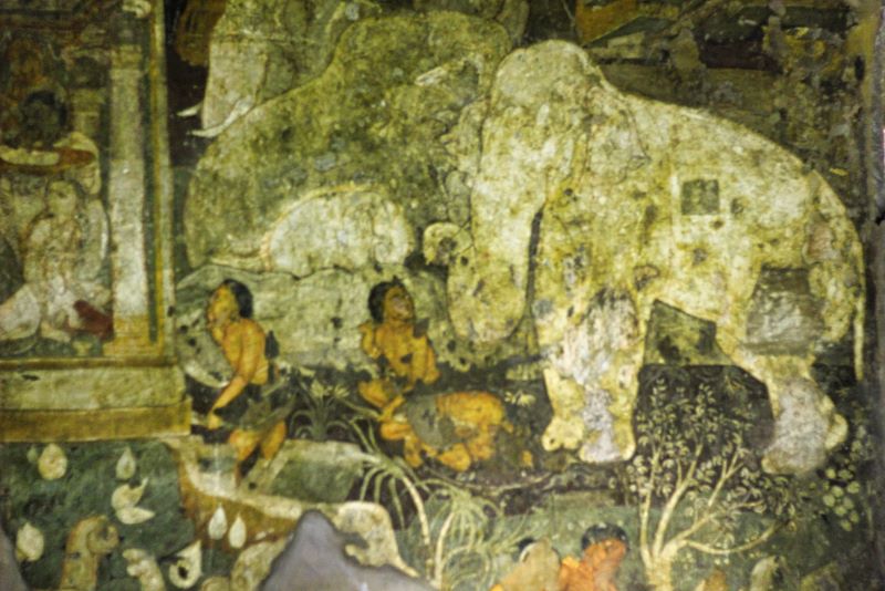 Ajanta Cave 17 Mahayana Vihara Or Buddhist Monastery U A Satish   Shadhanta Jataka Ajanta Cave No 17 