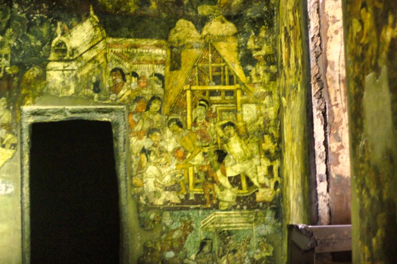 Ajanta Caves; India; Arangabad; cave paintings; uasatish; 3D paintings;