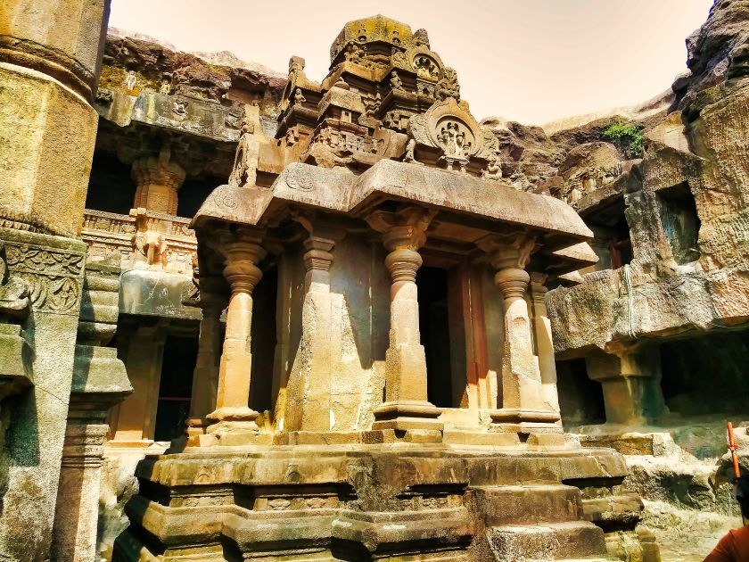 Ellora Caves; Ellora Cave 32; Maharashtra; uasatish; Jain Caves; monolithic shrine of the Tirthankaras;