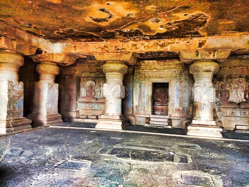 Ellora Caves; Maharashtra; Sanctum sanctorum; uasatish;