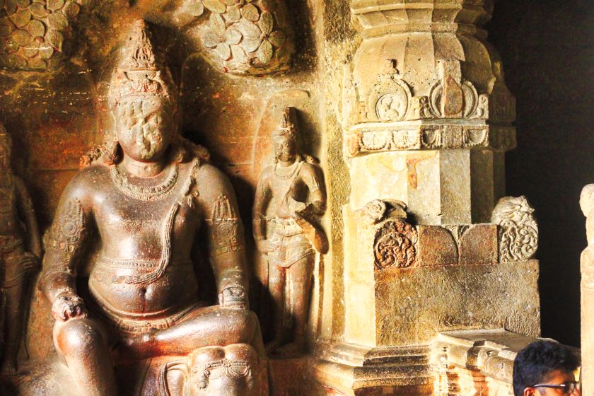 Ellora Caves; Ellora Cave 32; Matanga Yaksha; uasatish; Jain Caves;