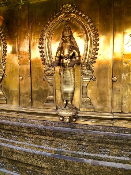 Poornathrayees Temple; metal figure; Tripunithura; Kerala; uasatish;