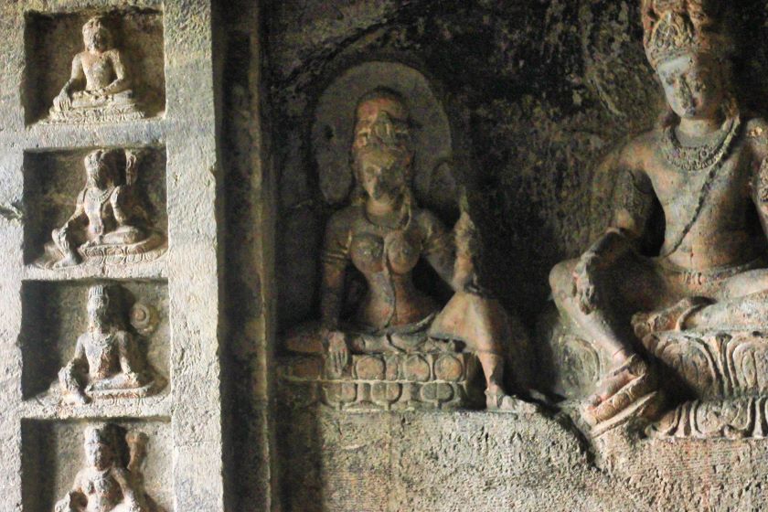 Ellora Caves; Maharashtra; rock sculptures; uasatish;